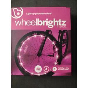 Brightz Wheelbrightz Pink LED Bicycle Wheel Light String Water Resistant Kit